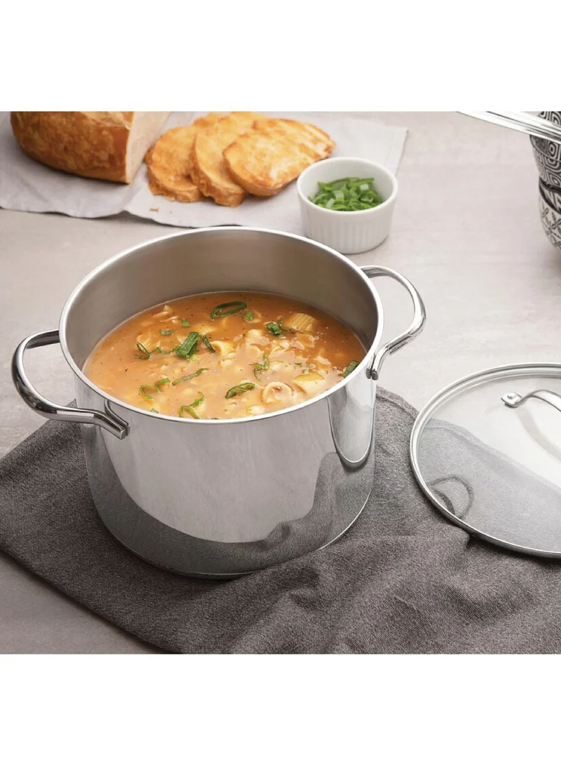 ترامونتينا Since 1911,Made in Brazil- Una 16cm 2.2L Stainless Steel Stock Pot with Tri-ply Bottom, ðŸ“Œ